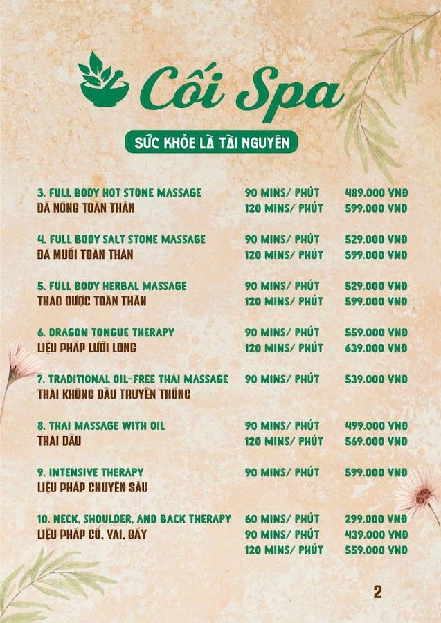 CỐI SPA TUY HÒA