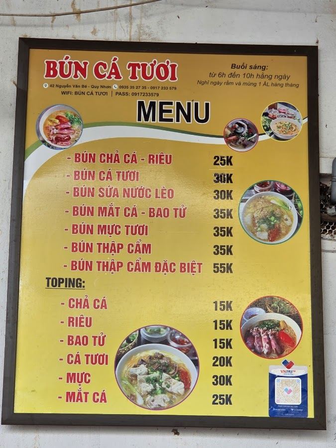 Bún Cá Tươi Quy Nhơn
